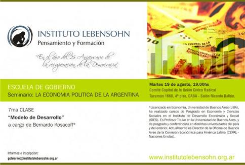 Bernardo Kosacoff en UCRCapital.
