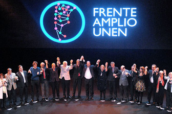 Se presenta el Frente Amplio UNEN porteño en un acto con todos sus candidatos