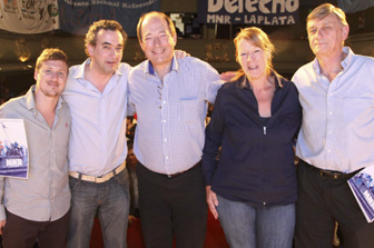 Binner, Sanz y Stolbizer, duros con los K en un encuentro en Rosario