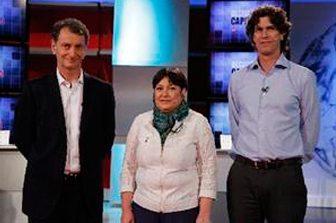 En un debate sin enfrentamientos fuertes, Lousteau, Borthagaray y Ocaña criticaron la gestión de Pro