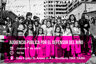 Audiencia pública por el Defensor de Derechos de Niñas, Niños y Adolescentes